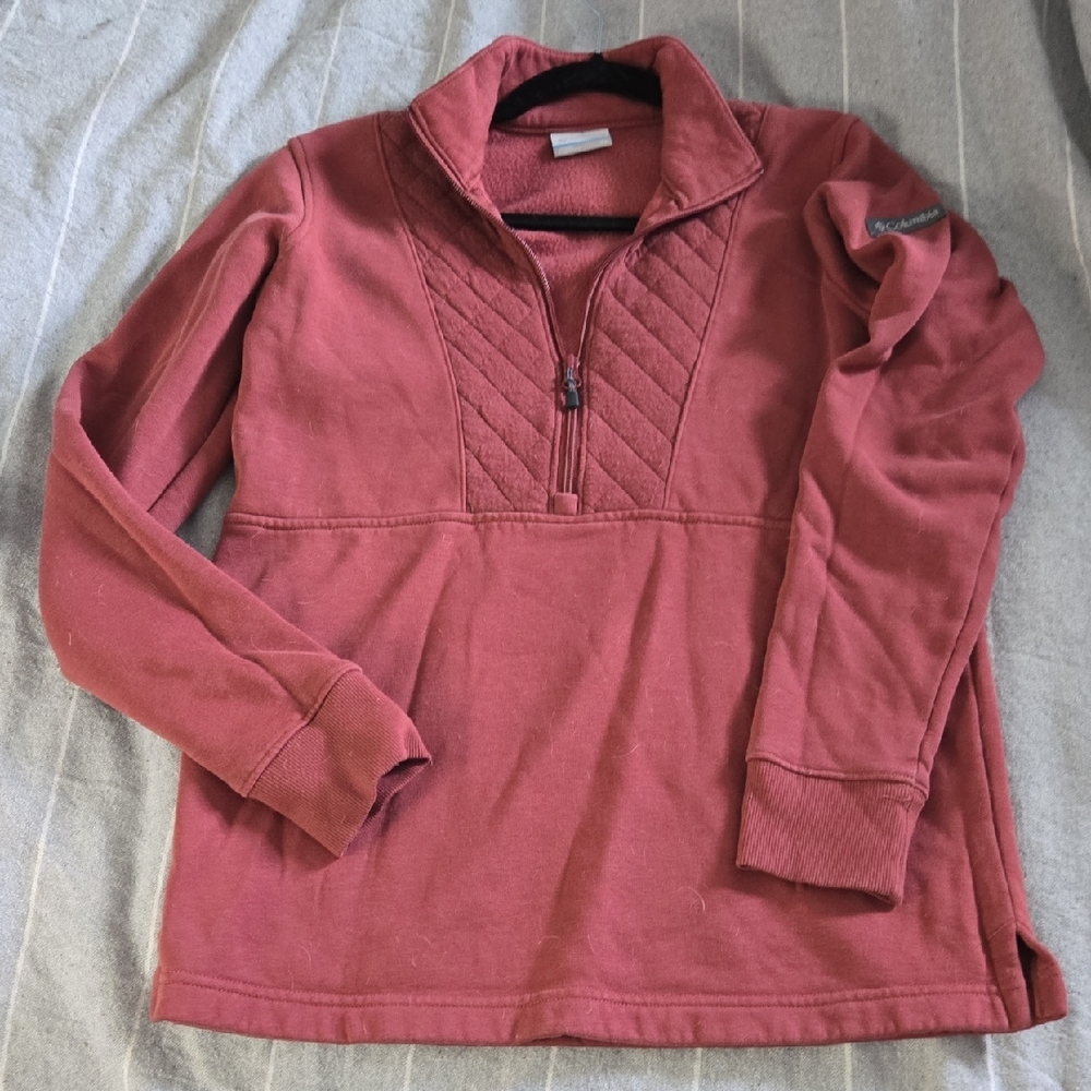 Columbia Burnt Red Fleece Pullover